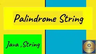 Palindrome String in Java|| How to find palindrome string in Java||Java Tutorial for beginners