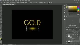 Gold Text Effect in Photoshop CC 2017, CS6