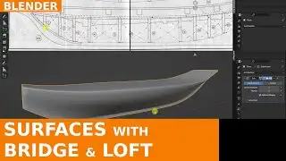 BLENDER - Using Bridge to Connect Sections and Profiles (Lofting, Skinning)