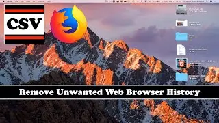 How to DELETE & REMOVE Unwanted Web Browser History on Firefox Using a Mac - New | Basic Tutorial
