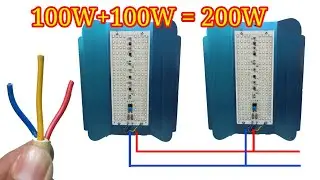 How to connection , 100 watt , and  , 200 watt , led flood light , at home