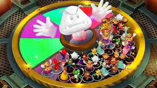 Super Mario Party Minigames - Goomba No Hands: How will He Fight Without Hands? vs Mario Luigi Peach