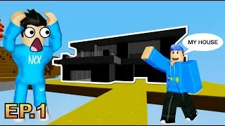 How To Build The *BEST* HOUSE In Roblox Islands! (Hardcore Co op Save Slot) | Snoxbit SMP EP-1