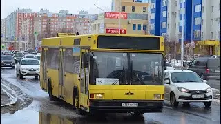 В автобусе. Сургут А 358 ТЕ 186, МАЗ-103.075 «Арктика», Маршрут № 99