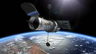 Hubble Space Telescope Over the Earth (3D Animation)