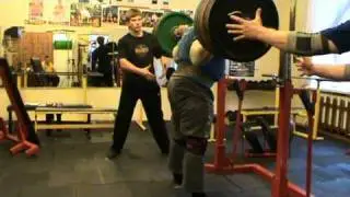 Игорь Гагин / Igor Gagin squat 400kg x 3 with knee wraps