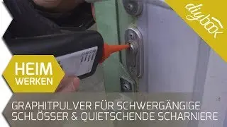Türschloss ölen: Graphitpulver für schwergängige Schlösser, quietschende Scharniere uvm.