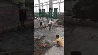 Shorts video.  Floor Jn Construction. Floor Concrete Work going on .