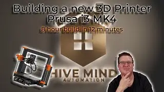 Prusa i3 MK4 3D Printer kit Build - 8 hours in 12 minutes