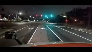 Driving a semi in Orlando while making deliveries.