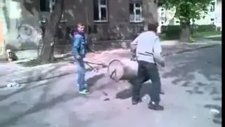 Polen bei Müllentsorgung