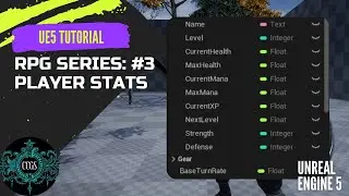 Unreal Engine 5 RPG Tutorial Series #3: Setting up Player Stats 