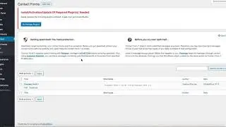 How to use Contact Forms through your WP Panel Dashboard
