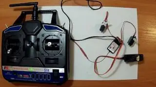 How to bind FLYSKY FS-T6B transmitter receiver. SERVO tutorial