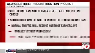 Georgia Street Reconstruction Project to temporarily change traffic patterns