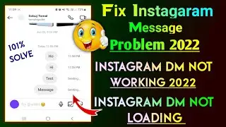 Fix instagaram message problem 2022 || instagram dm not working || loading | Instagram chat problem