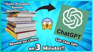 Cómo HACER que CHAT GPT RESUMA tus LIBROS y TEXTOS (GRATIS)