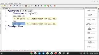 Sintaxis de los arrays en PSeInt