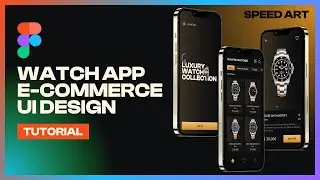 Figma Watch App UI Design Tutorial Speed Art - #Figma Tips and Tricks #figmatutorial