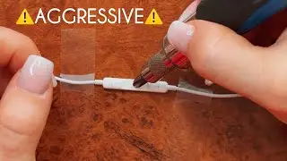 FAST & AGGRESSIVE 2 MIN ASMR w/ APPLE EARBUD MIC LOFI