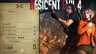 Resident Evil 4 Remake Shooting Range 4-A (All Skulls and 3 Stars)