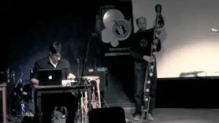 Contrabass flute improvisation - Ned McGowan with Uri Sala, Laptop