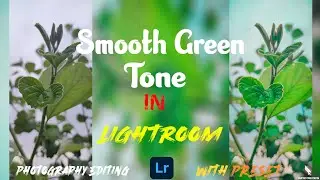 Smooth Green Tone In Lightroom || Photography Editing ||