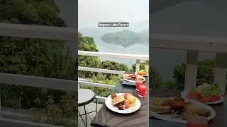 Breakfast with the Amazing View of Begnas Lake in Pokhara, Nepal 🇳🇵#shorts #short #viral