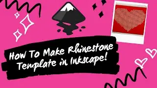 How To Make Rhinestone Template In Inkscape