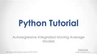 Python Tutorial. ARIMA Models