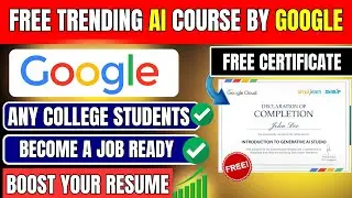 Top 5 Free AI Courses with Certificate | Free Google AI Certificates | Generative AI Certificates