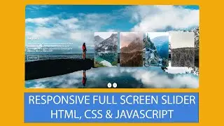 Javascript ile Tam Ekran Slider Yapımı | How to Build Full Screen Slider with Javascript