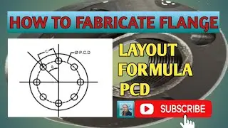 HOW TO CALCULATE HOLE DISTANCE OF PITCH CIRCLE DIAMETER(PCD) OF FLANGE