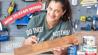 The BEST way to stain wood | Perfect Stain Finish | Beginner's guide