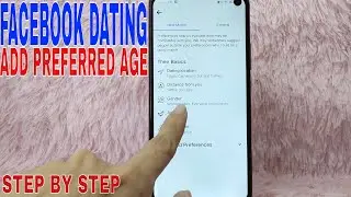 ✅  How To Add Preferred Age Range On Facebook Dating 🔴
