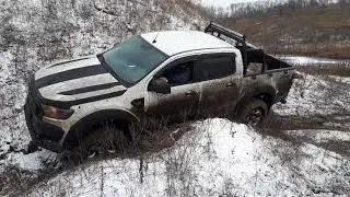 Ford Ranger off road test diagonal