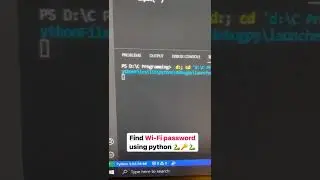 Find Wi-Fi password using python