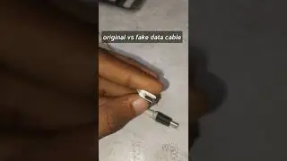 original vs fake data cable😢 #original #datacable #shorts #viral #technology