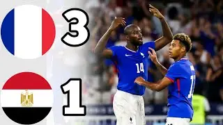 FRANCE VS EGYPT ( 3 1 ) | HIGHLIGHTS | OLYMPIC GAMES 2024 | METETA GOALS