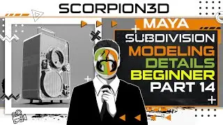 SUBDIVISION MODELING IN MAYA - ADDING DETAILS PART 14