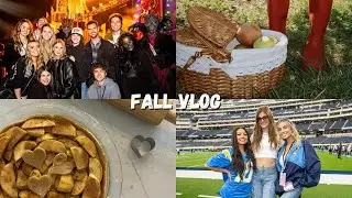 The Ultimate Fall Vlog: Apple picking, Horror Nights, NFL Game, Healthy Pie Recipe