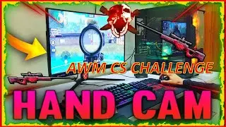 FREE FIRE HANDCAM PC GAME PLAY | 1 VS 3 AWM CS  CHALLENGE | HANDCAM 2 AWM