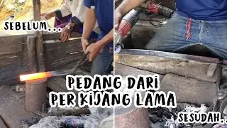 Membuat Pedang Dari Per Kijang Komando