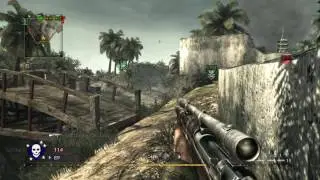 World at War - Domination on Cliffside (Dogs Killstreak)