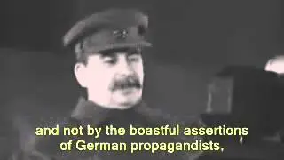 Stalin speech - November 7, 1941 [English subtitles]