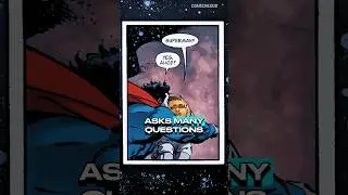 Superman comforts a little girl by answering her questions.