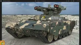 Tank Terminator BMP 72 Camouflage 3D Model