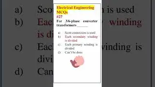 Electrical Engineering Most Important MCQs |27 #shorts #electricalengineering #electricalmcq