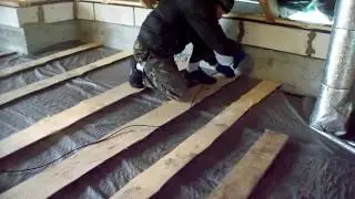 Утепляем потолок над кухней.