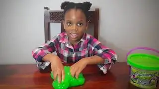 Playing with slime